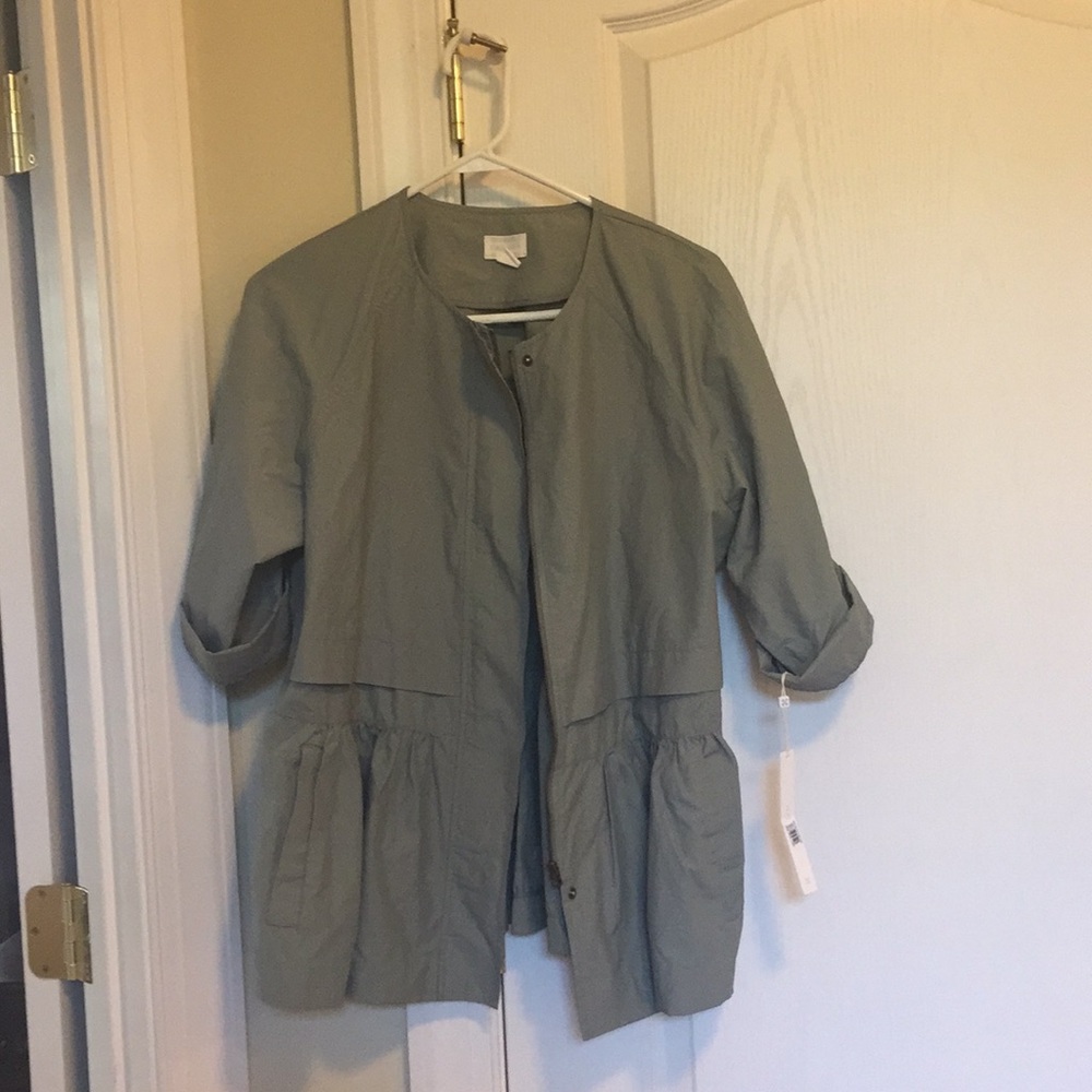 NWT Caslon sage jacket